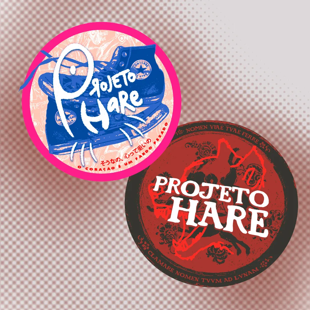 Adesivos da Projeto Hare
